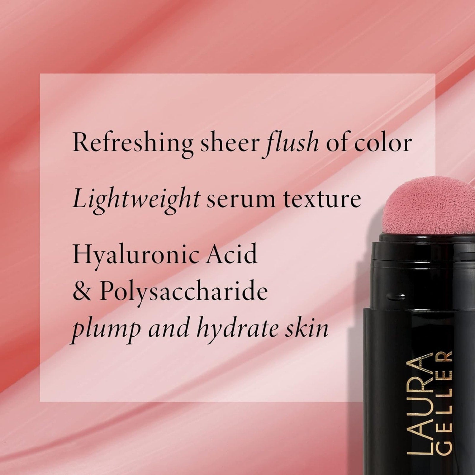 Laura Geller Serum Blush Weightless Cheek Tint (Poppy Peach) 0.34oz / 10ml New