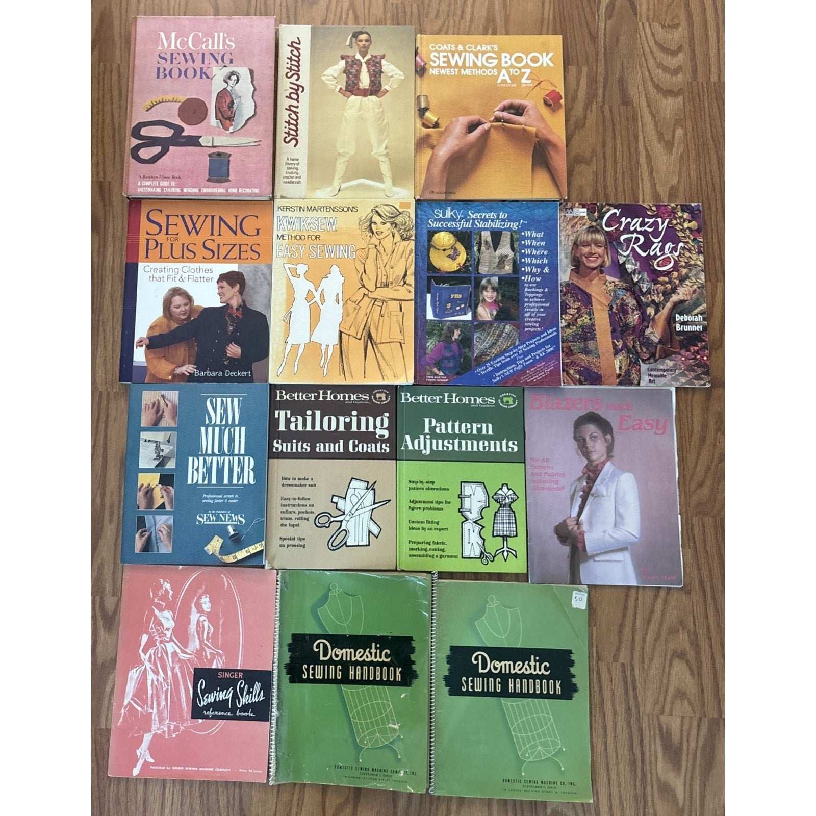 14 Vintage Sewing Books Better Homes and Gardens, Singer, McCall's, Stitch By St