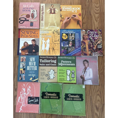 14 Vintage Sewing Books Better Homes and Gardens, Singer, McCall's, Stitch By St