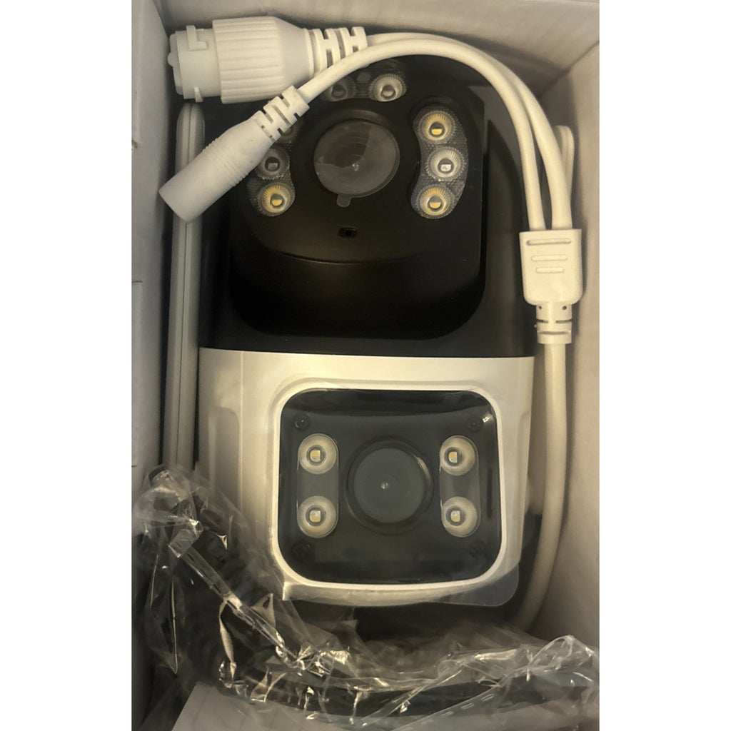 2CPU 6MP WiFi Camera Outdoor Dual Lens/Screen Auto Tracking, Night Vision, 2-Way