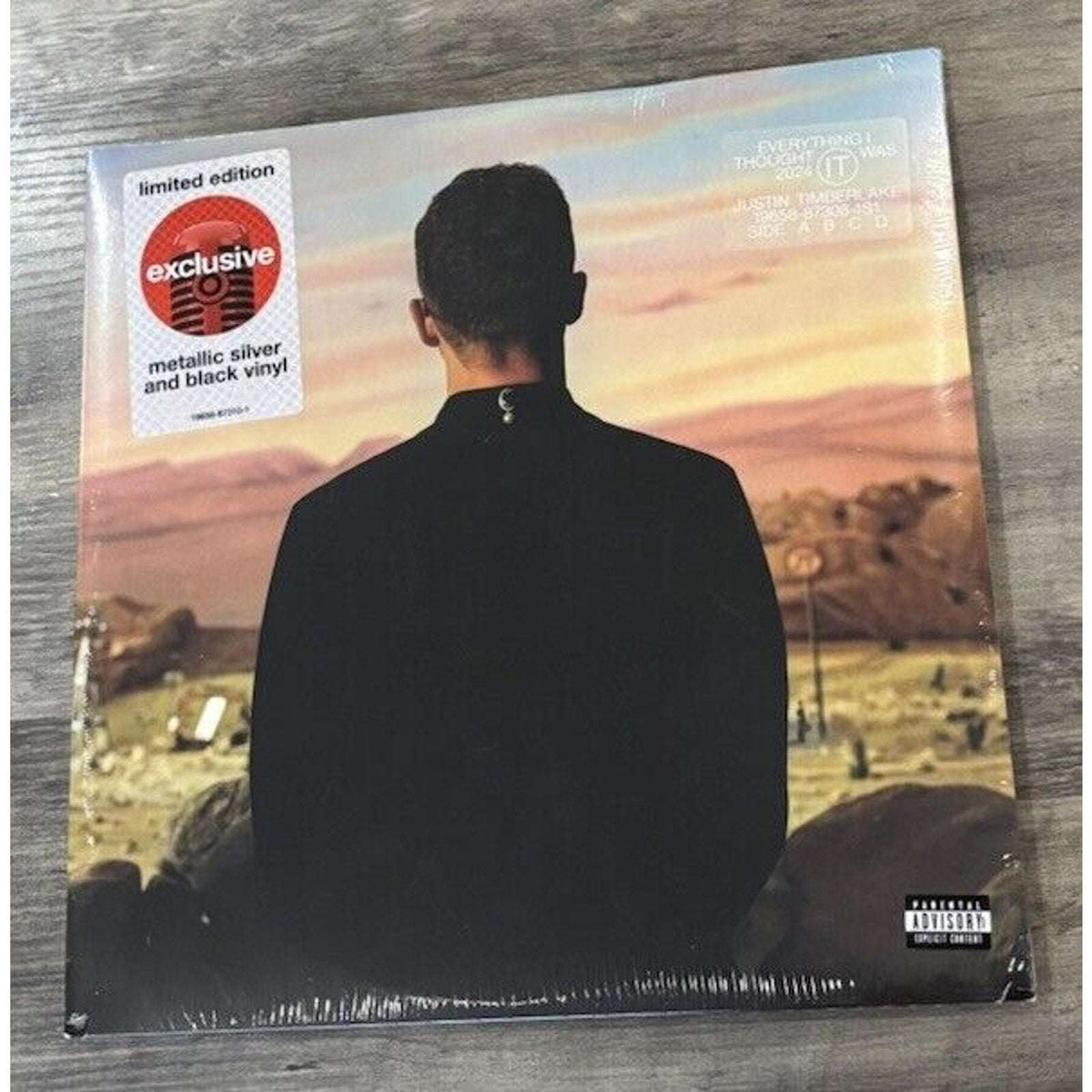 Justin Timberlake Everything I Thought It Was Metallic Silver & Black 2 LP Vinyl