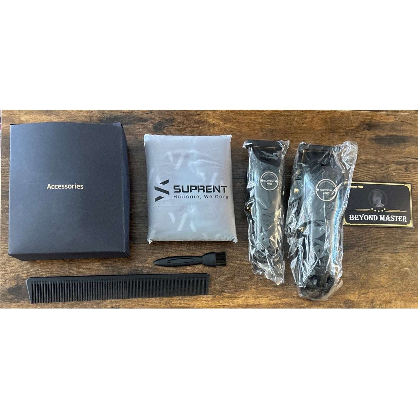 Suprent PRO THE BLACK DEVIL Hair Clipper & Detail Trimmer Kit HC596BX NEW