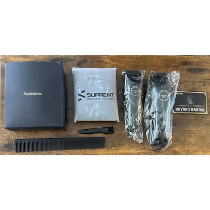 Suprent PRO THE BLACK DEVIL Hair Clipper & Detail Trimmer Kit HC596BX NEW
