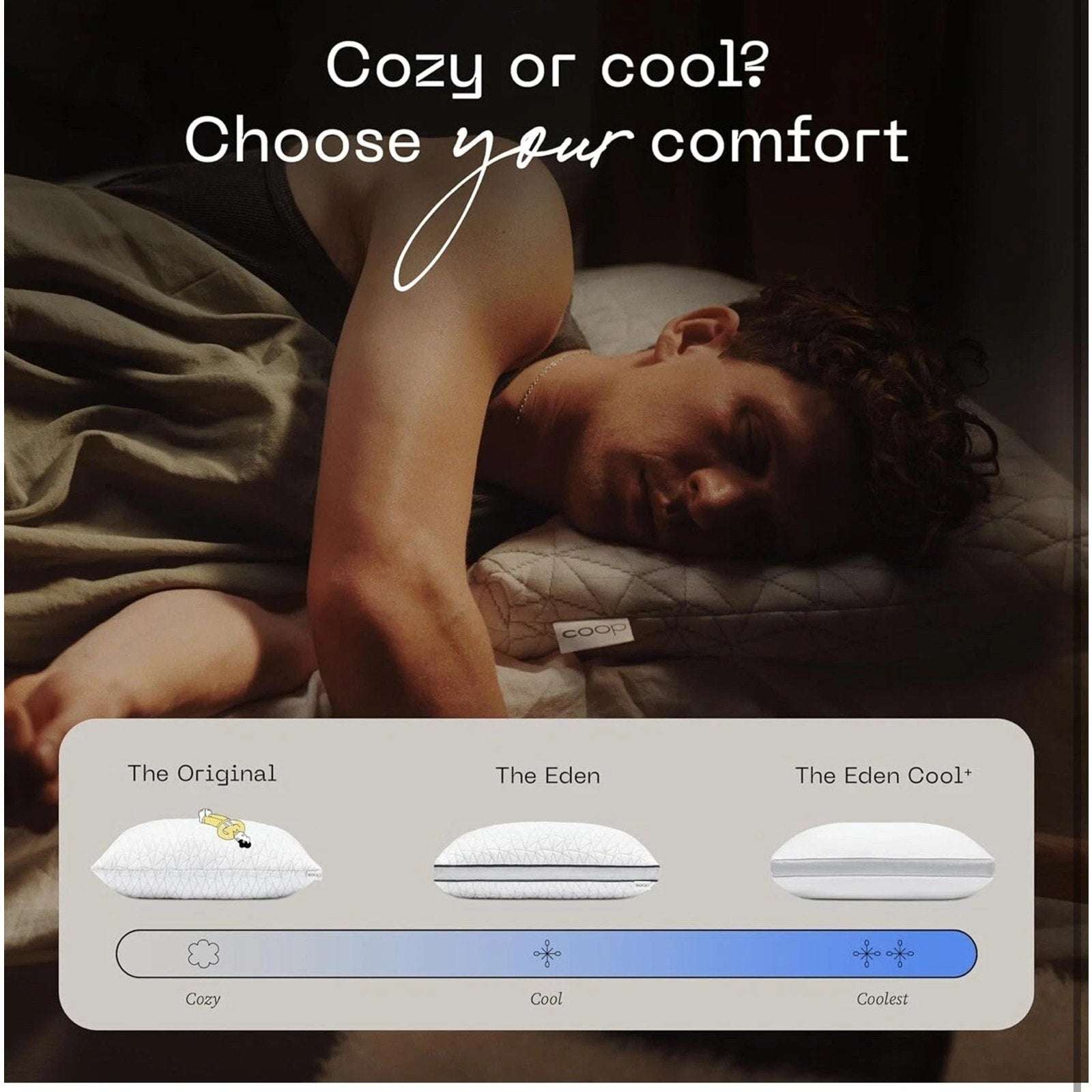 Coop Home Goods The Original Adjustable Bed Pillow Queen Microfiber Memory Foam