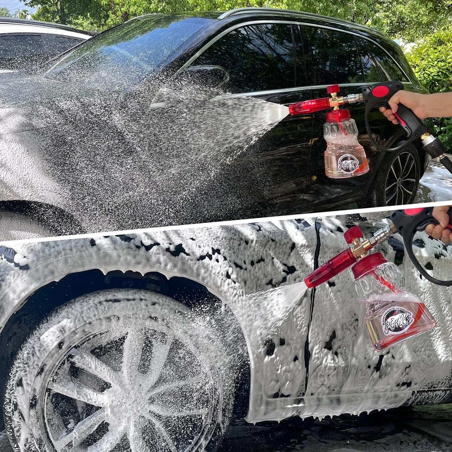 BEAR FORCE 360° Rotating Big Mouth Snow Foam Lance Generator 1/4” Quick Connect