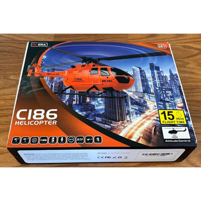 RC ERA C186 (RTF) MBB BO105 RC Helicopter 6-Axis Gyro & Barometric Altitude Hold