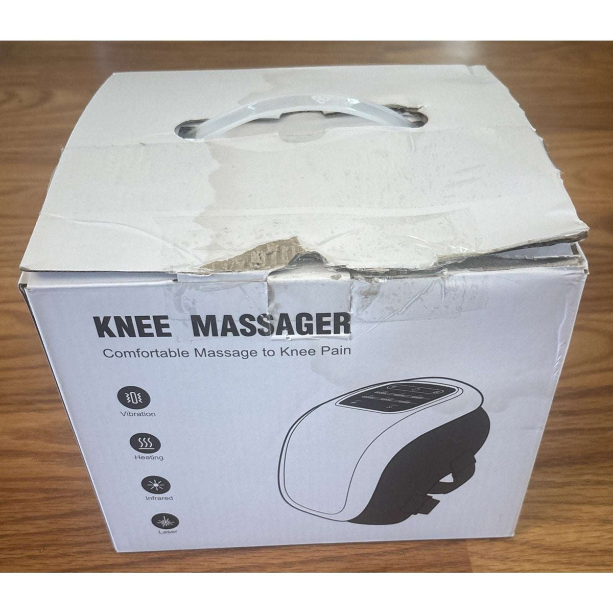 Wireless Smart Knee Vibrating Massager with Heat, Laser & Infrared Light Therapy