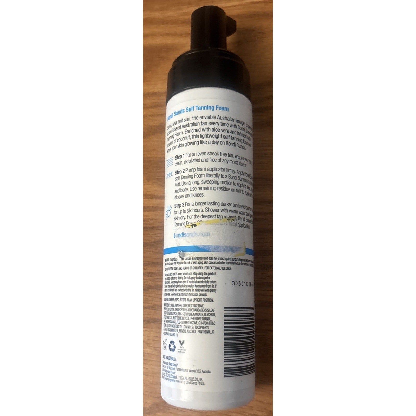 Australian Bondi Sands Self Tanning Foam Light/Medium Coconut Scent 6.76oz READ!