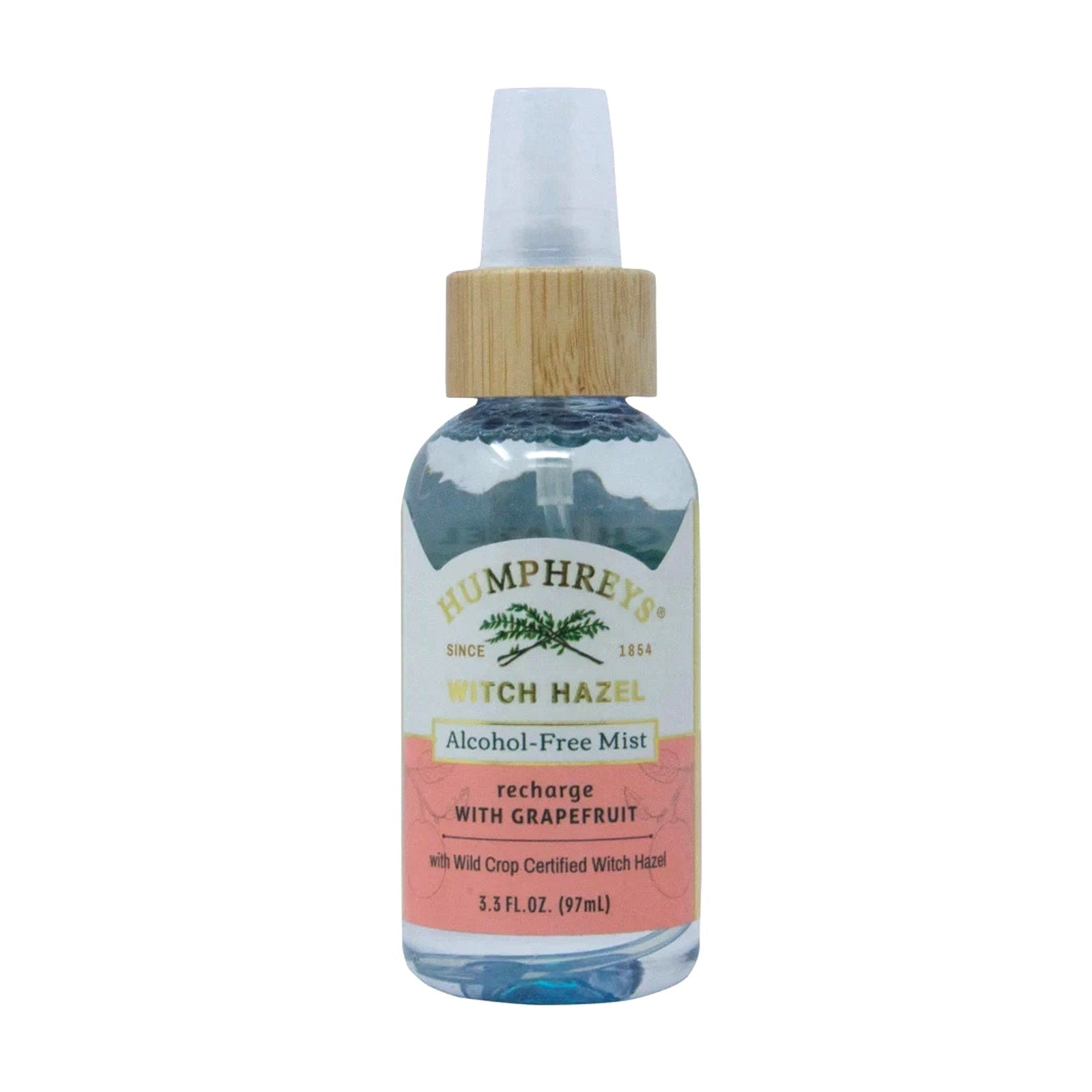 2x Humphreys Witch Hazel Alcohol Free Mist Recharge Grapefruit Tea Tree Aloe