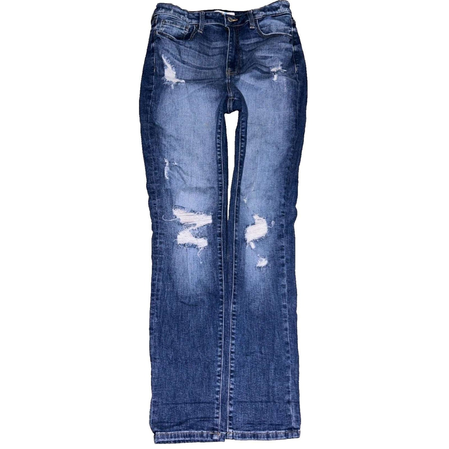 Willow & Root The Mom Fit Distressed Cuffed Jeans in Teramo Wash Size 30