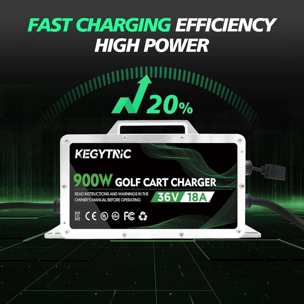36 Volt 18 AMP Battery Charger Crowfoot Plug For EZGO Club Car Yamaha Golf Cart