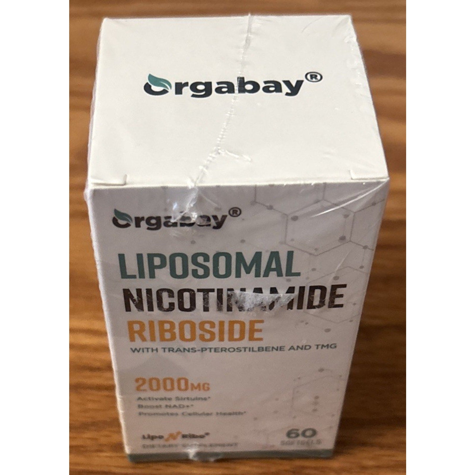 2Pk Orgabay Liposomal Nicotinamide Riboside 2000MG w/ TMG & Pterostilbene, NAD+