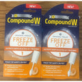 2x Compound W Freeze Off Wart Remover for Feet 8 Applications 12 Cushion Discs