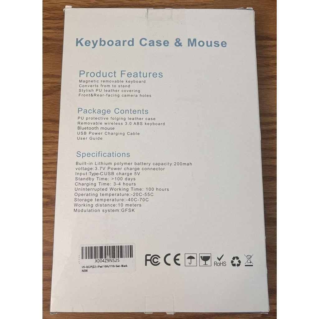 TUNKARMOR iPad 11th Gen A16 2025/2022 10th Gen Case, Magnetic Keyboard & Mouse