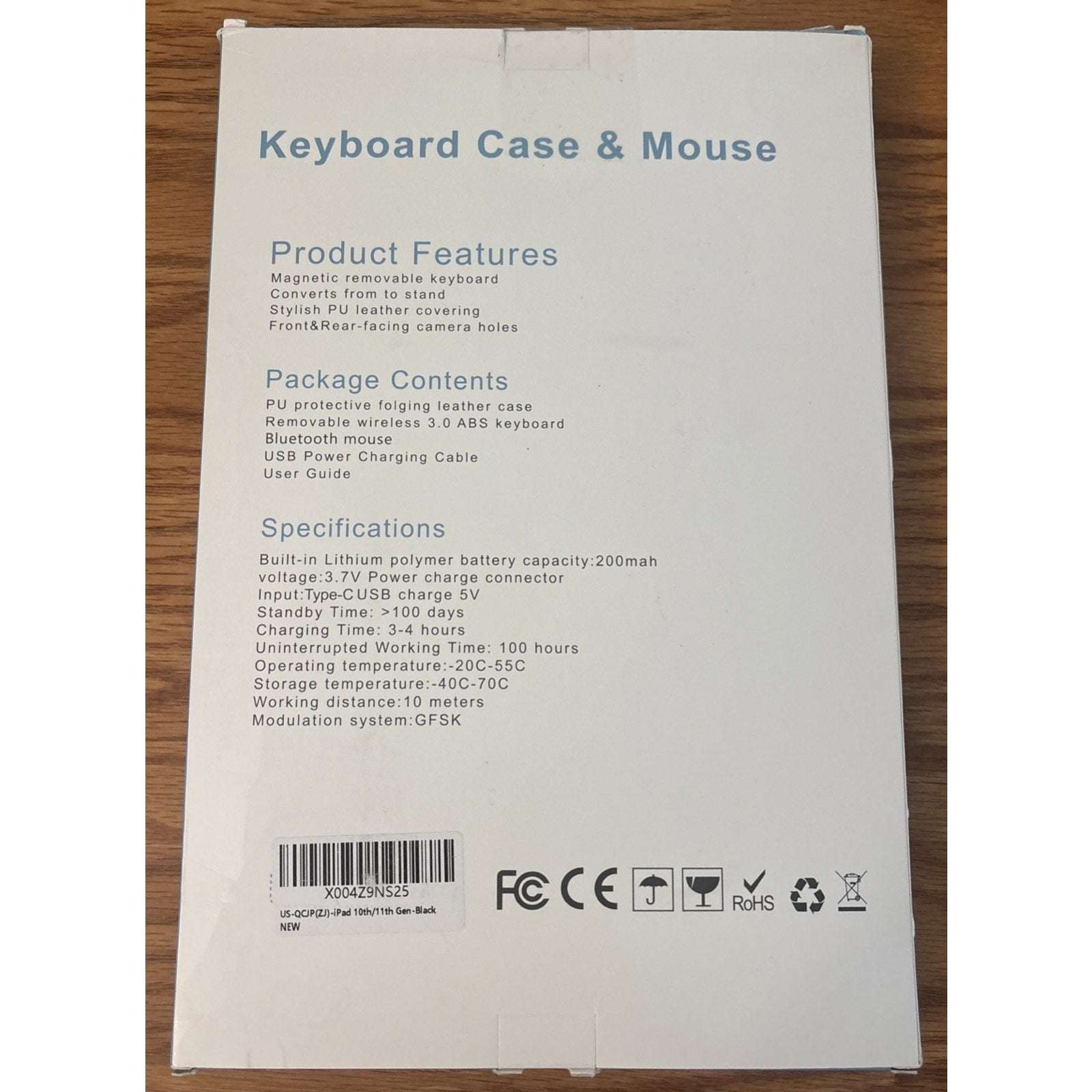 TUNKARMOR iPad 11th Gen A16 2025/2022 10th Gen Case, Magnetic Keyboard & Mouse