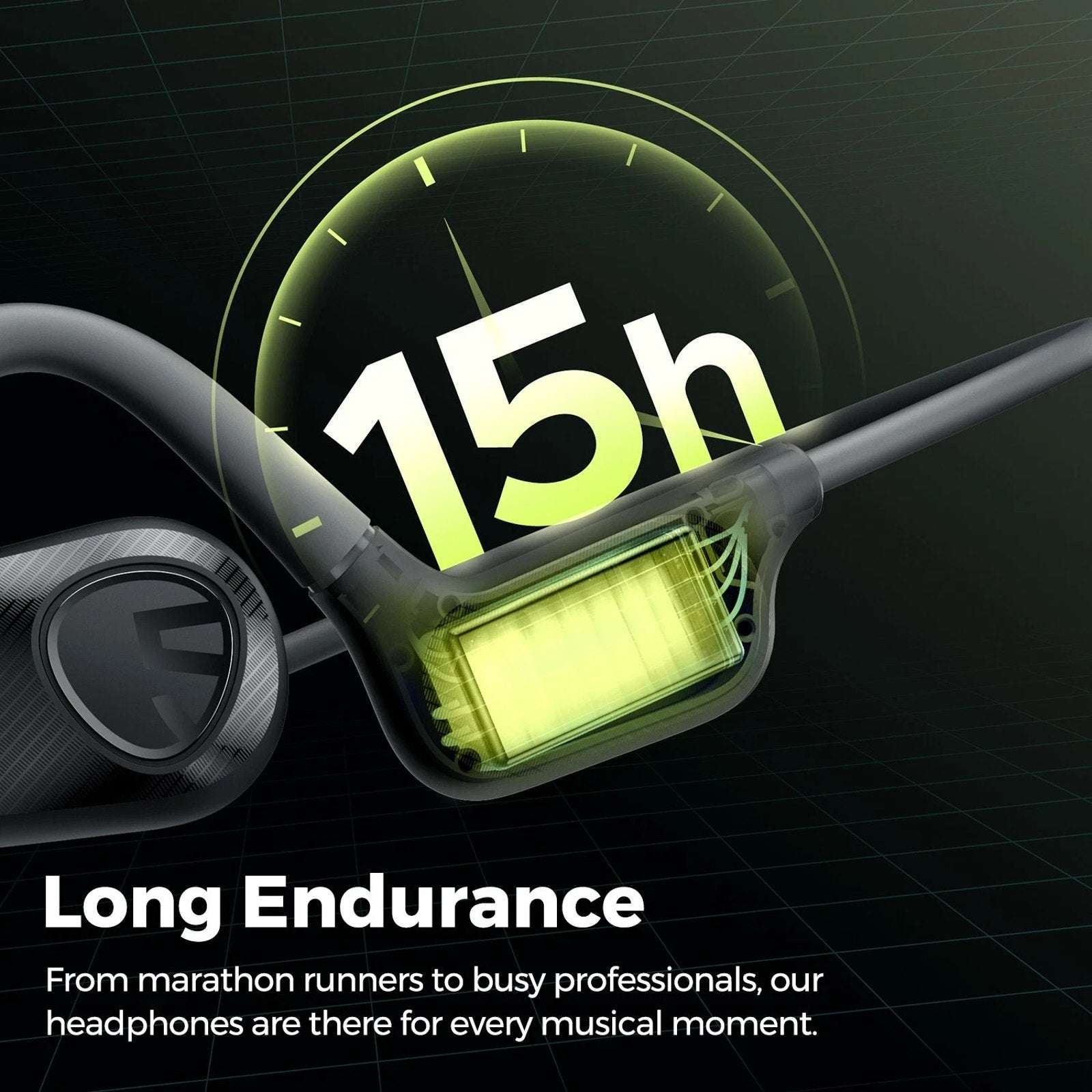 SoundPeats RunFree Lite2 Open Ear Air Conduction Bluetooth Sport Headphones