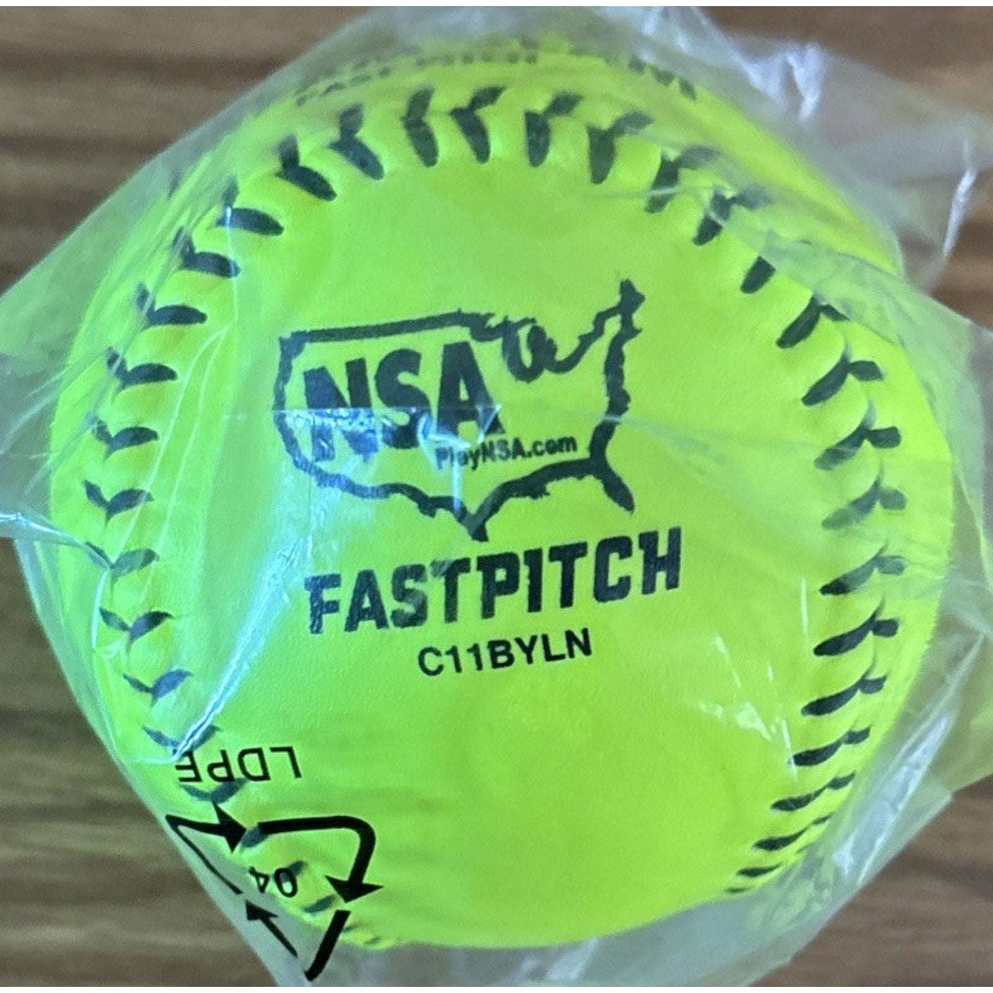 12 x Rawlings NSA 11" Official Dream Seam Fastpitch Softballs C11BYLN Yellow