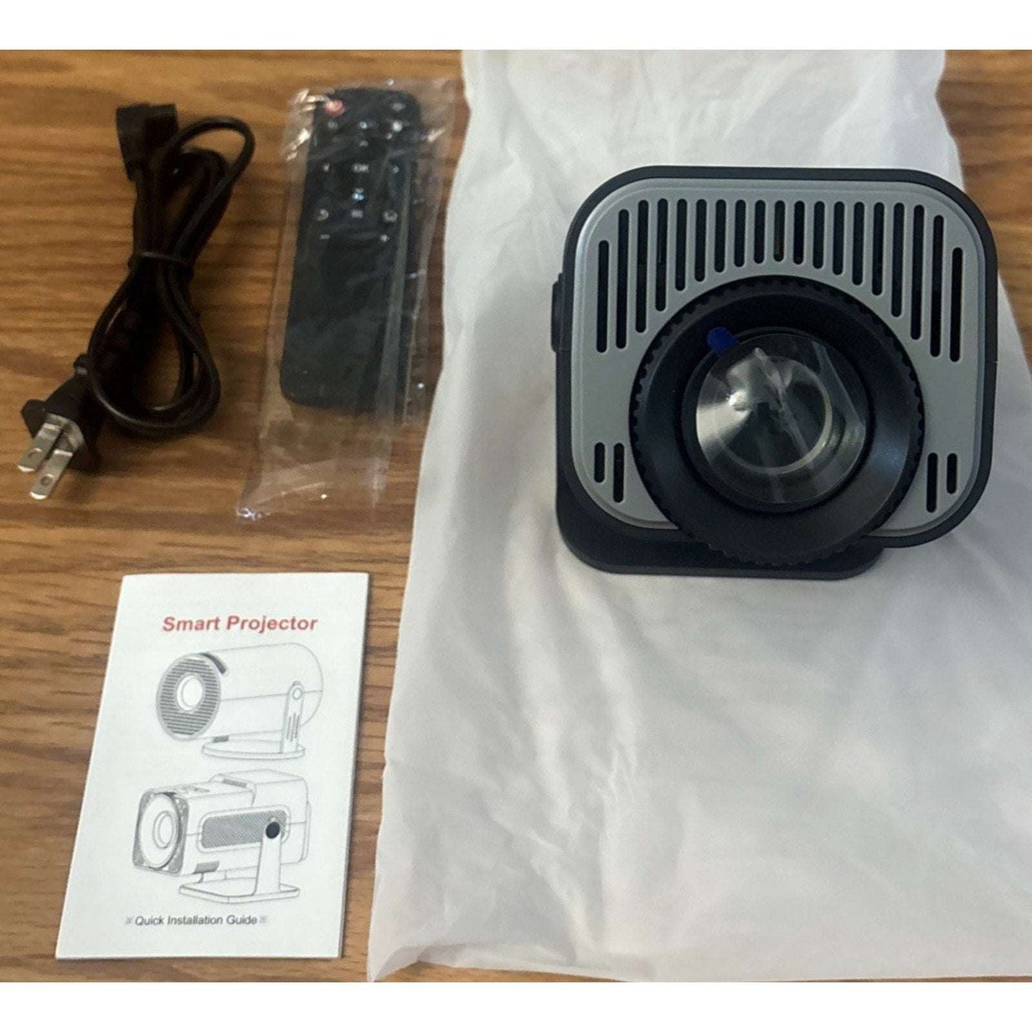 HY320 Mini Ultra HD Android 11 LCD Home Theater Projector Black HDMI USB