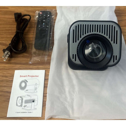 HY320 Mini Ultra HD Android 11 LCD Home Theater Projector Black HDMI USB
