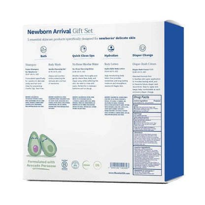 Mustela Newborn Arrival Gift Set Baby Skincare & Bath Essentials 5Pcs FULL SIZE