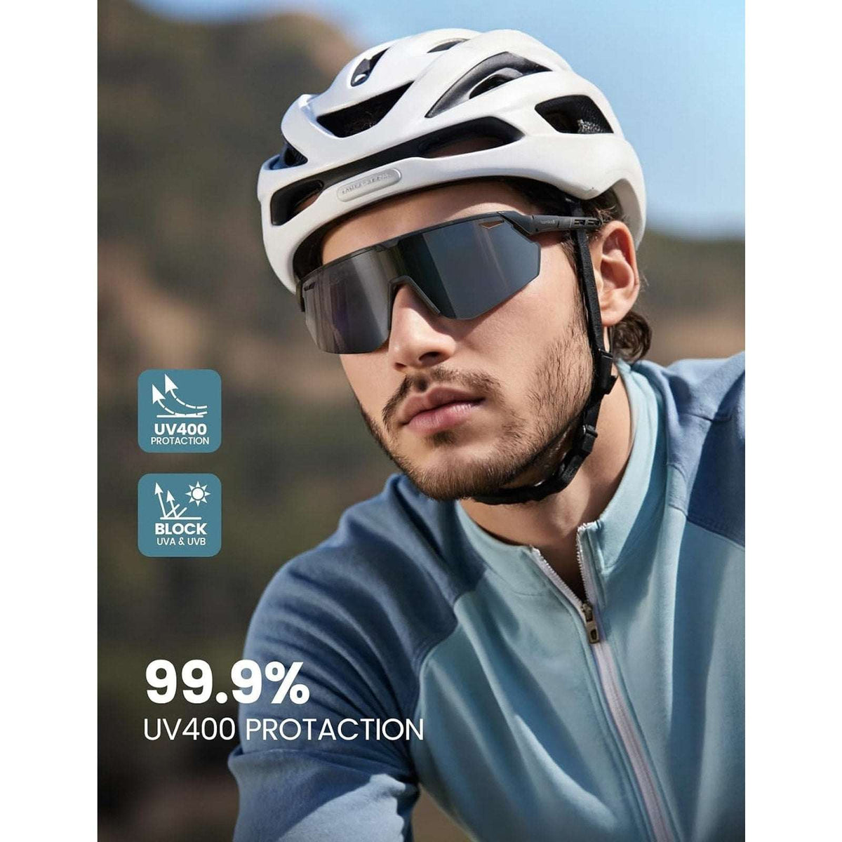 Lamicall 24g HD Polarized UV400 Sports Sunglasses Fishing Running Baseball Golf
