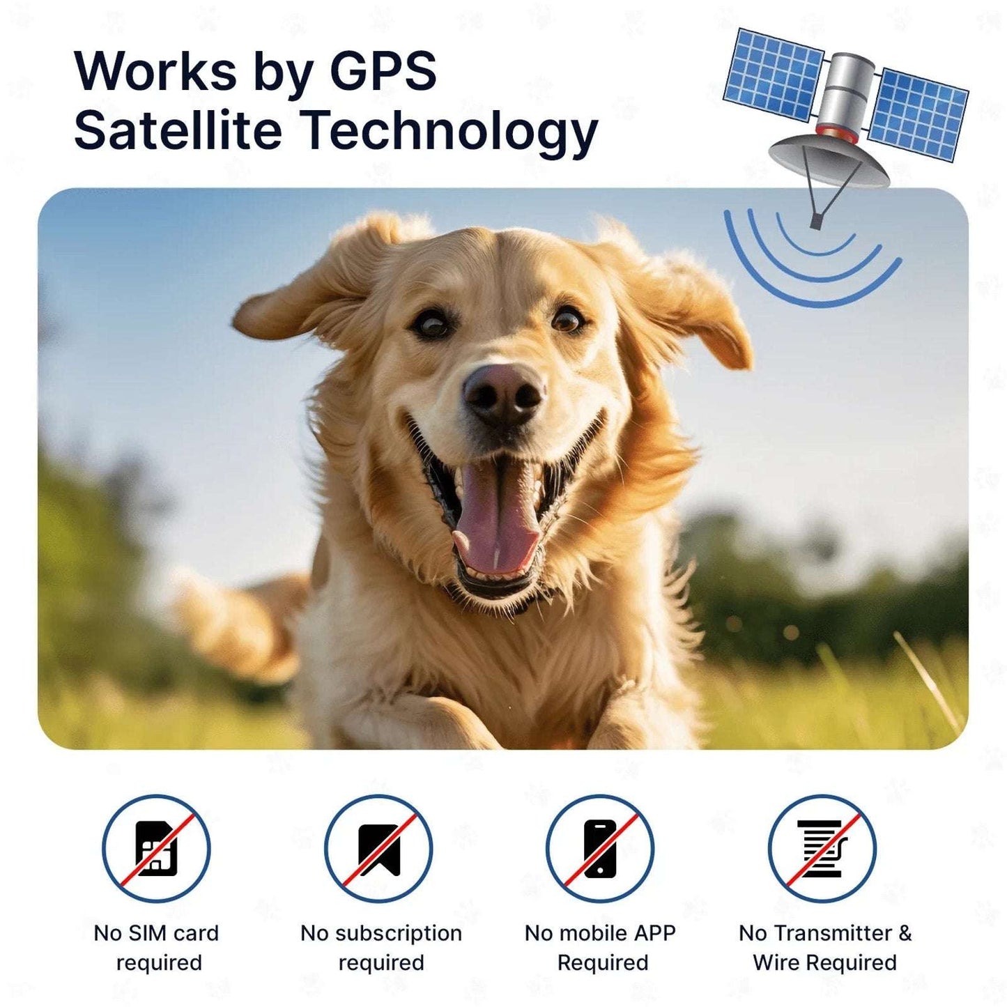 GPS Wireless Electric Dog Fence Pet Containment System Shock Collar 99-5997FT
