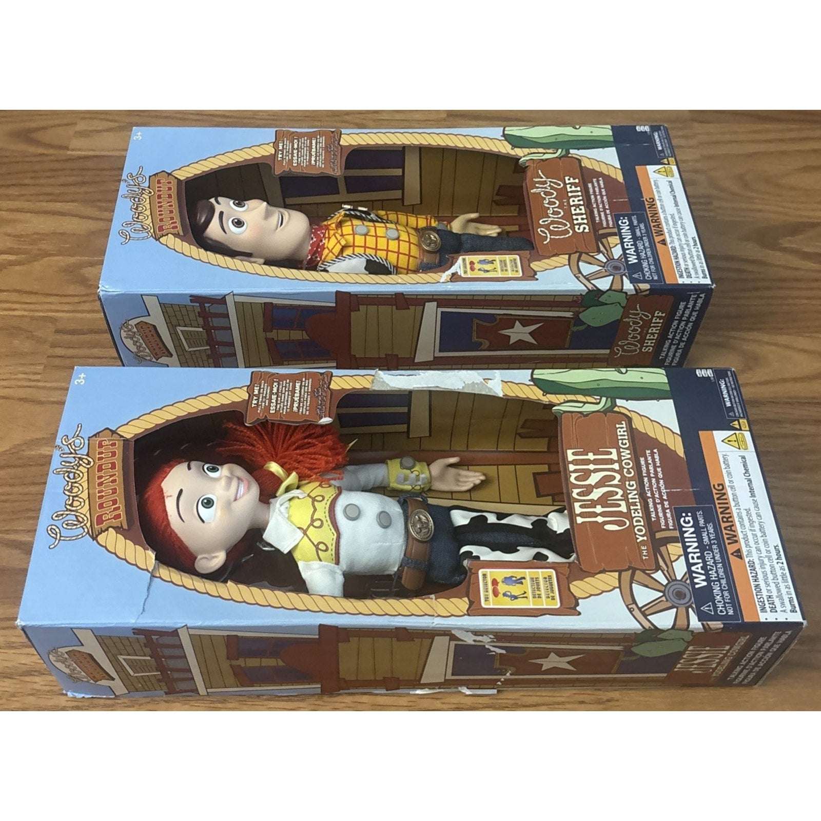 Disney Pixar Toy Story Talking Woody's Roundup Woody & Jessie Cowgirl Doll 15''