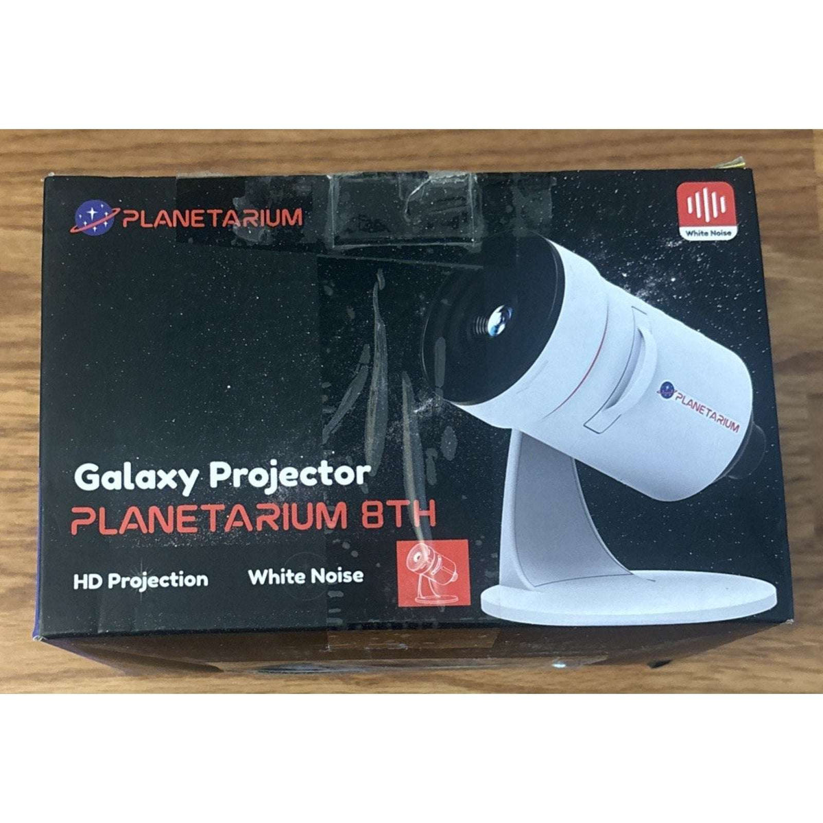 4K HD Galaxy Star Projector with 10 Slides, 360° Rotation, Timer & 8 LED Colors