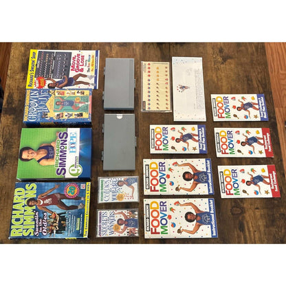 HUGE Richard Simmons LOT - Food Mover Kit, Sweatin to Oldies, Groovin In The Hou