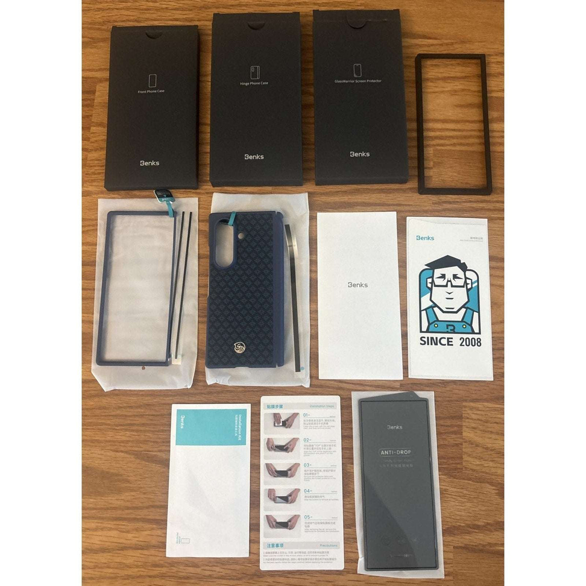 Benks Grand Combo ArmorGrid Pro Made w/Kevlar Case Samsung Galaxy Z Fold 8 Ultra