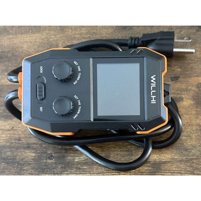 WH2408 Temperature Controller 10A 1200W Digital Thermostat Outlet Plug-In Switch