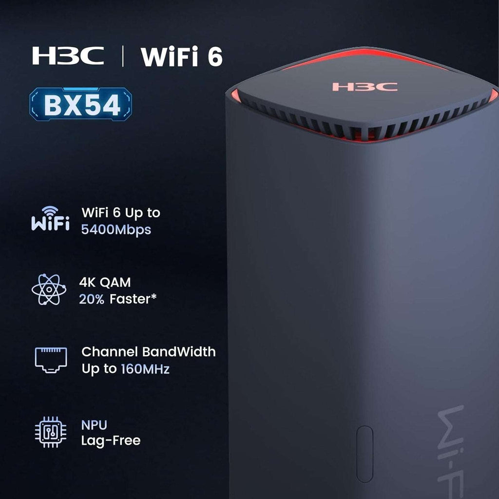 H3C Magic BX54 AX5400 5400Mbps Dual-Band Gigabit Wi-Fi 6 Router 4K QAM Qualcomm