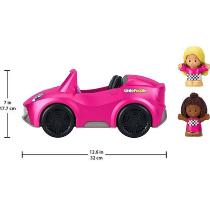 Fisher Price Little People BARBIE Convertible Car with Sounds + 3 Figures NEW