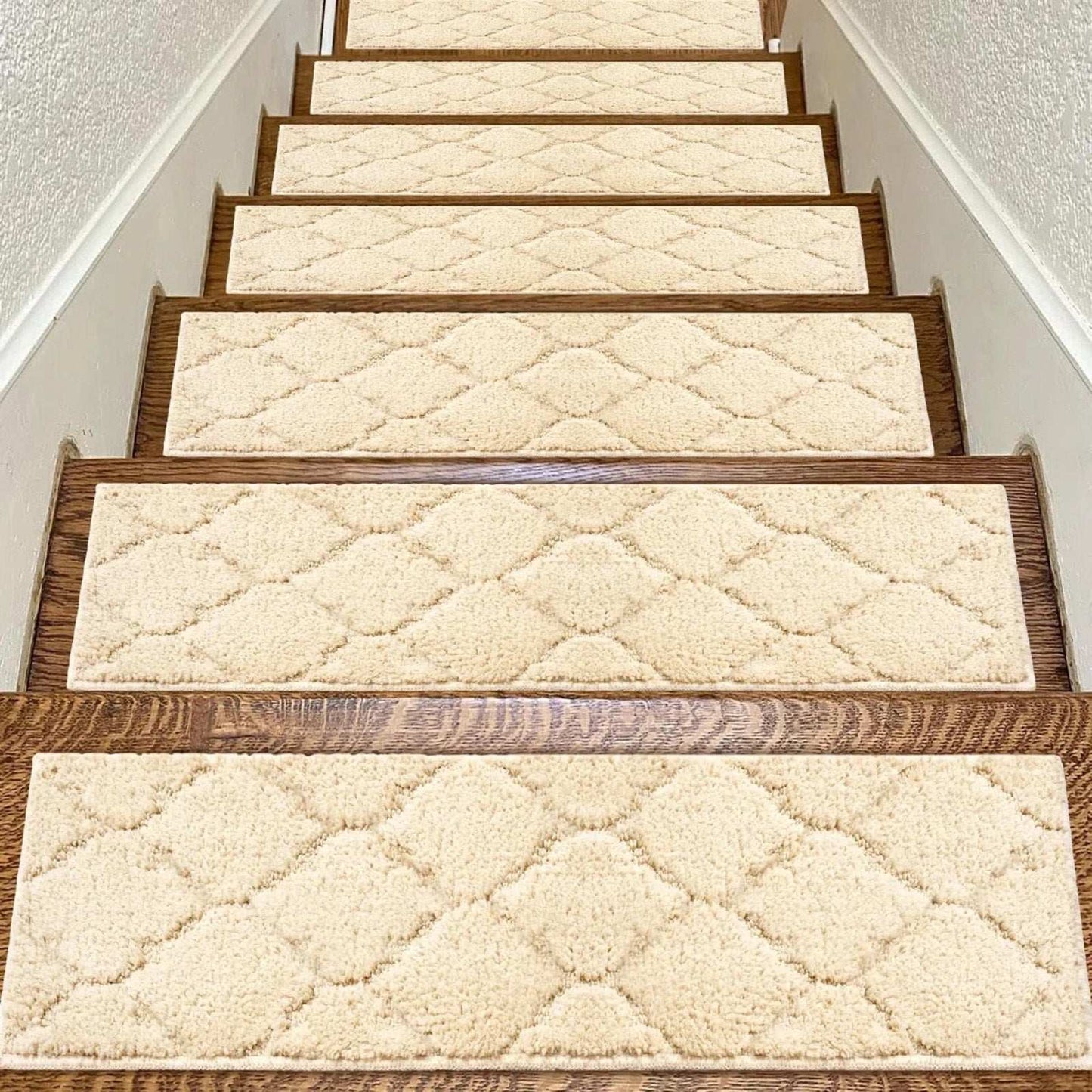 Soft Stair Treads Non-Slip for Wooden Steps, 10pcs 28"x9" Reusable & No Residue