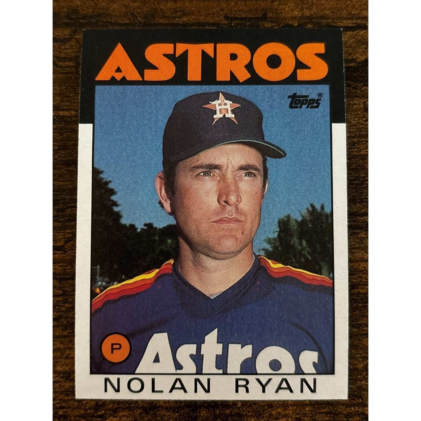 1986 TOPPS #100 NOLAN RYAN Houston Astros Baseball Card