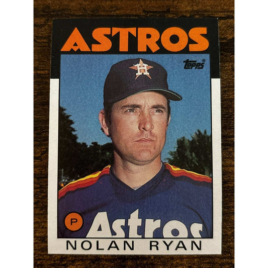 1986 TOPPS #100 NOLAN RYAN Houston Astros Baseball Card