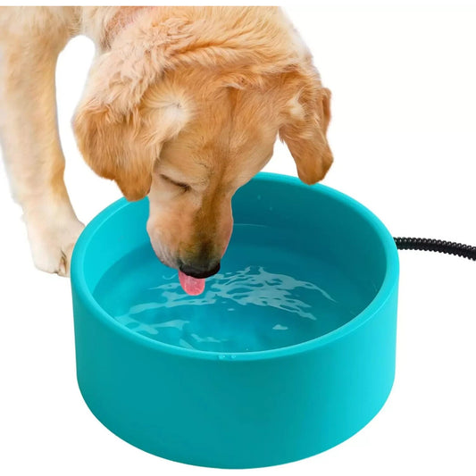 3.2L Large Heated Outdoor Pet Dog Water Bowl 30W Thermostatic Control Heating