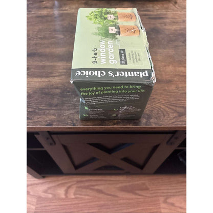 9 Herb Indoor Window Garden Kit Dill Basil Chives Thyme Sage Parsley Cilantro ++