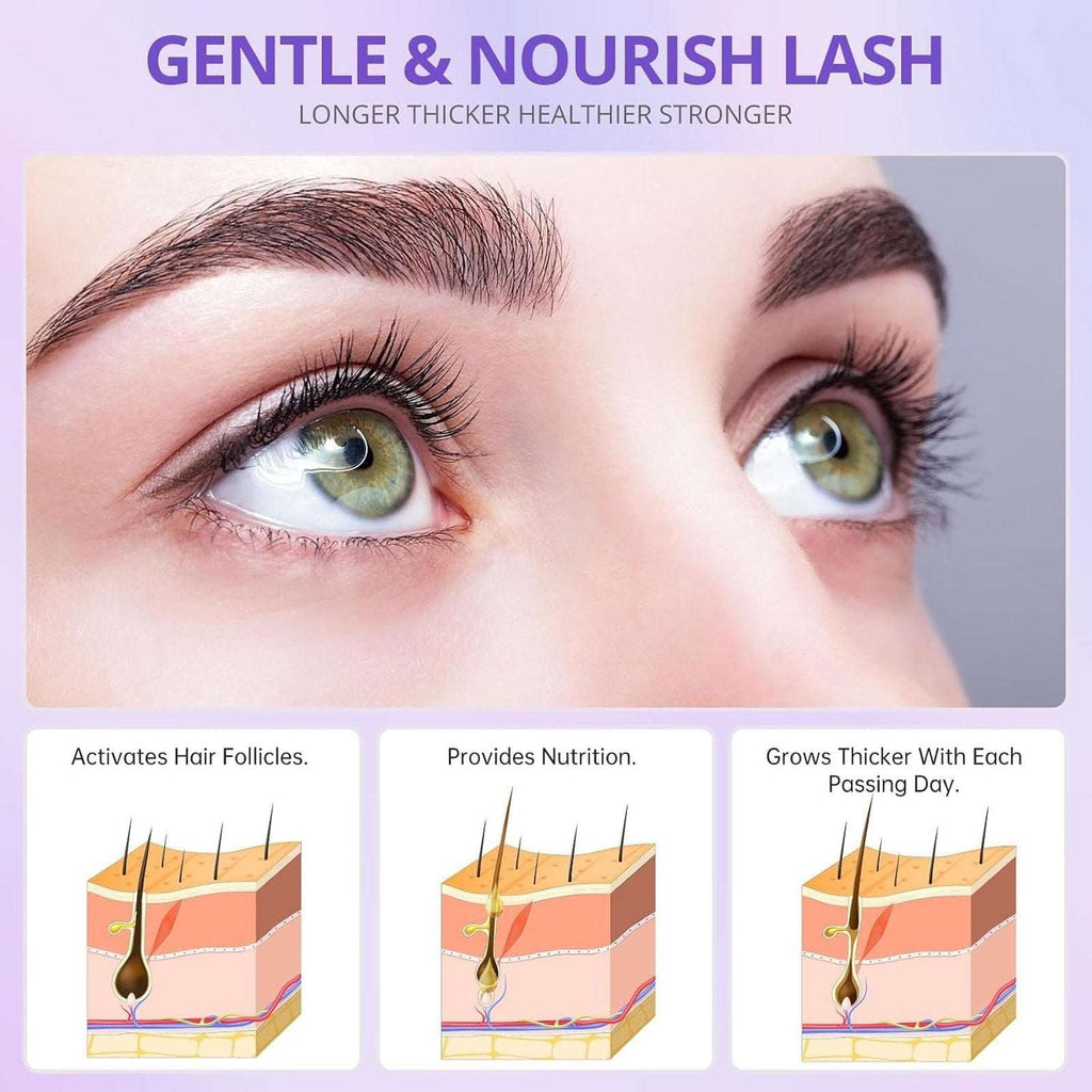 Rapid Eyelash Growth Serum for Thicker, Longer & Stronger Lashes & Brows