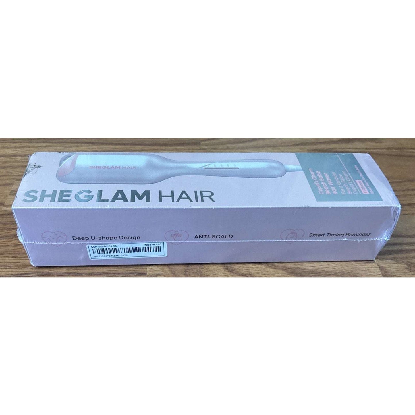 SHEGLAM HAIR Cupid's Charm Beach Babe Hair Waver 1" Smart Timer, Deep U Design