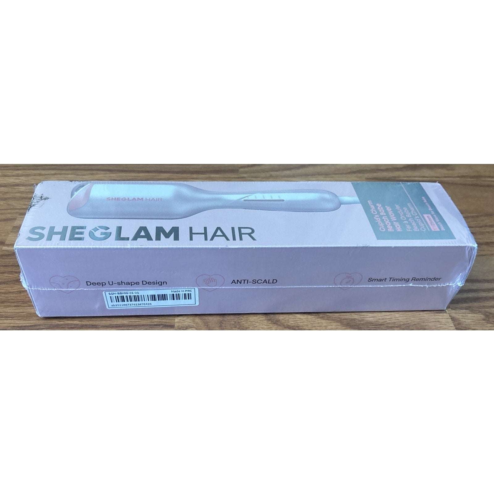 SHEGLAM HAIR Cupid's Charm Beach Babe Hair Waver 1" Smart Timer, Deep U Design