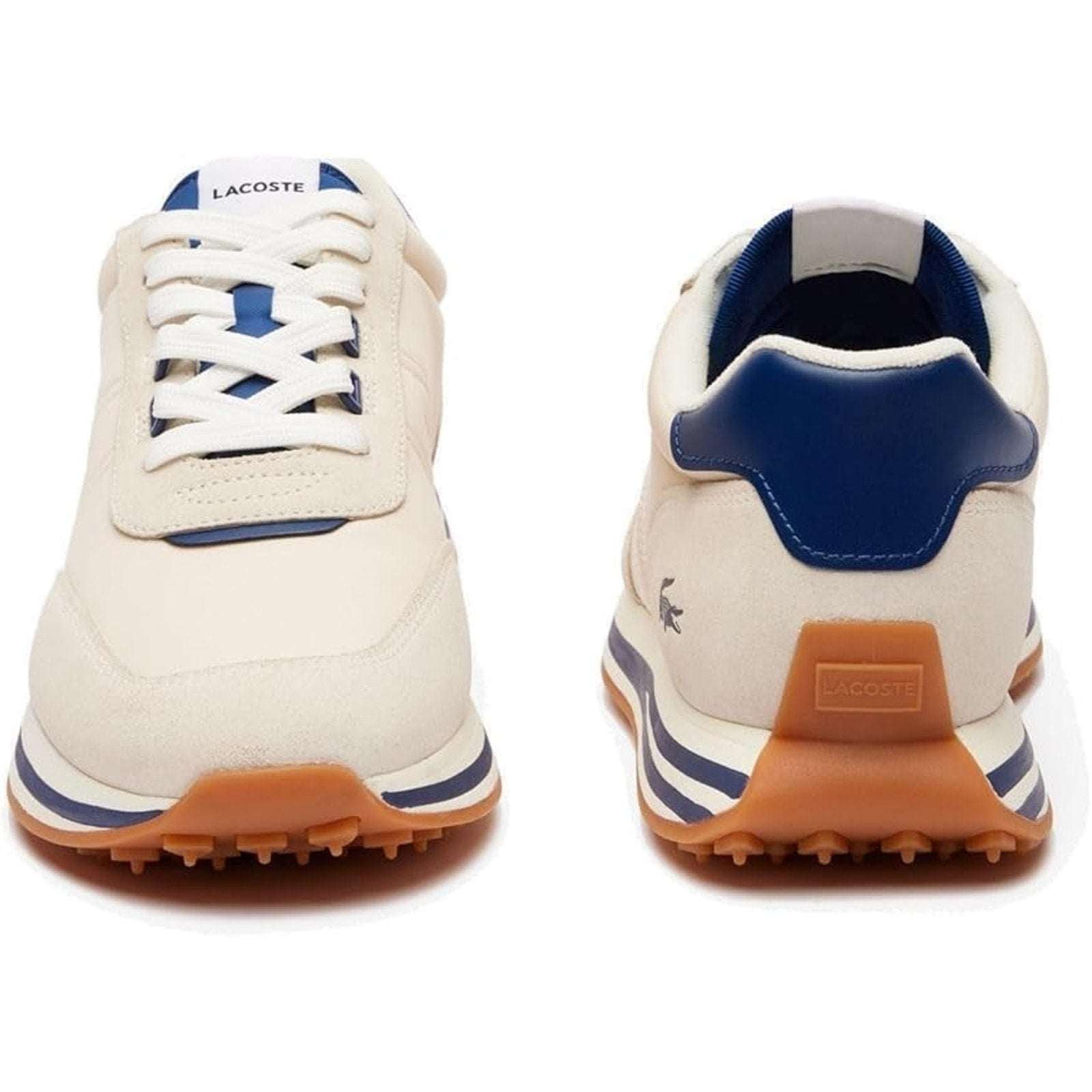 Lacoste L-Spin 223 1 SMA 746SMA0005 Off-White Navy Streetwear Mens Sneakers 11.5