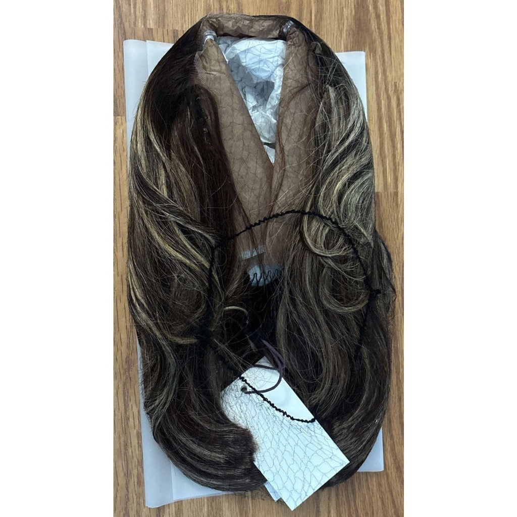 Luvme 100% Human Hair Wig 150% Density Brown/Blonde Highlights Glueless One Size