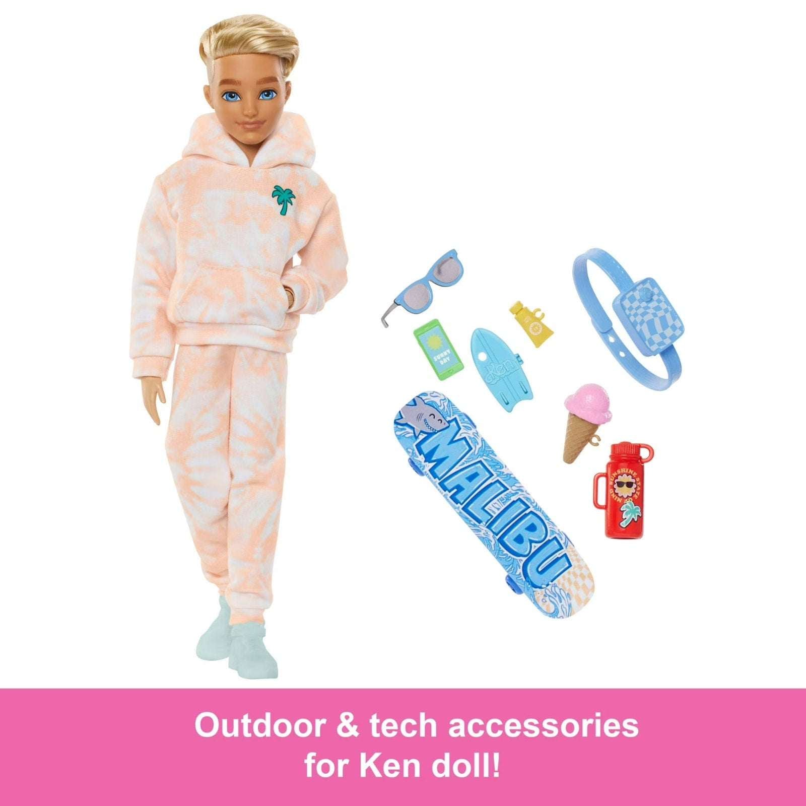 Barbie Dream Besties Barbie “Ken” Fashion Doll YouTube w/ Skateboard