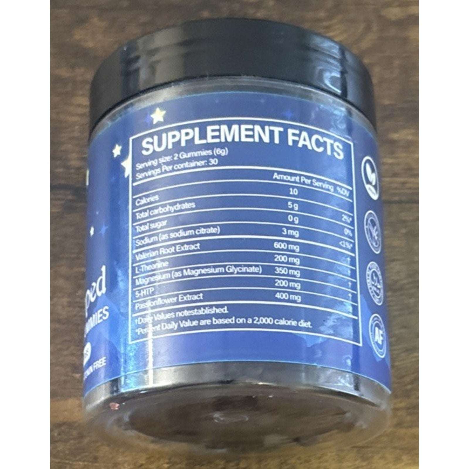 Rapid Ripped Natural Sleep Melatonin Free Gummy 60 Gummies Exp 4/27 Strawberry