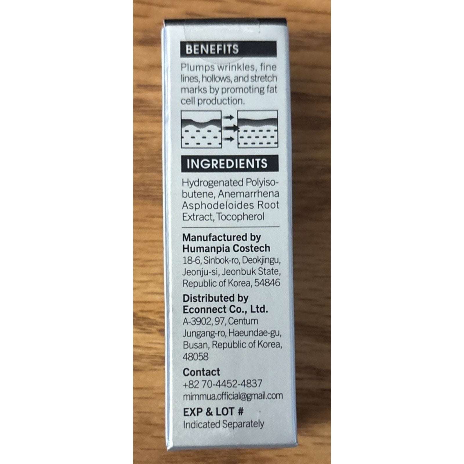 mimmua! Volume UP VOLUFILINE 100% Oil Skin Plumping Anti-Aging Topical Filler