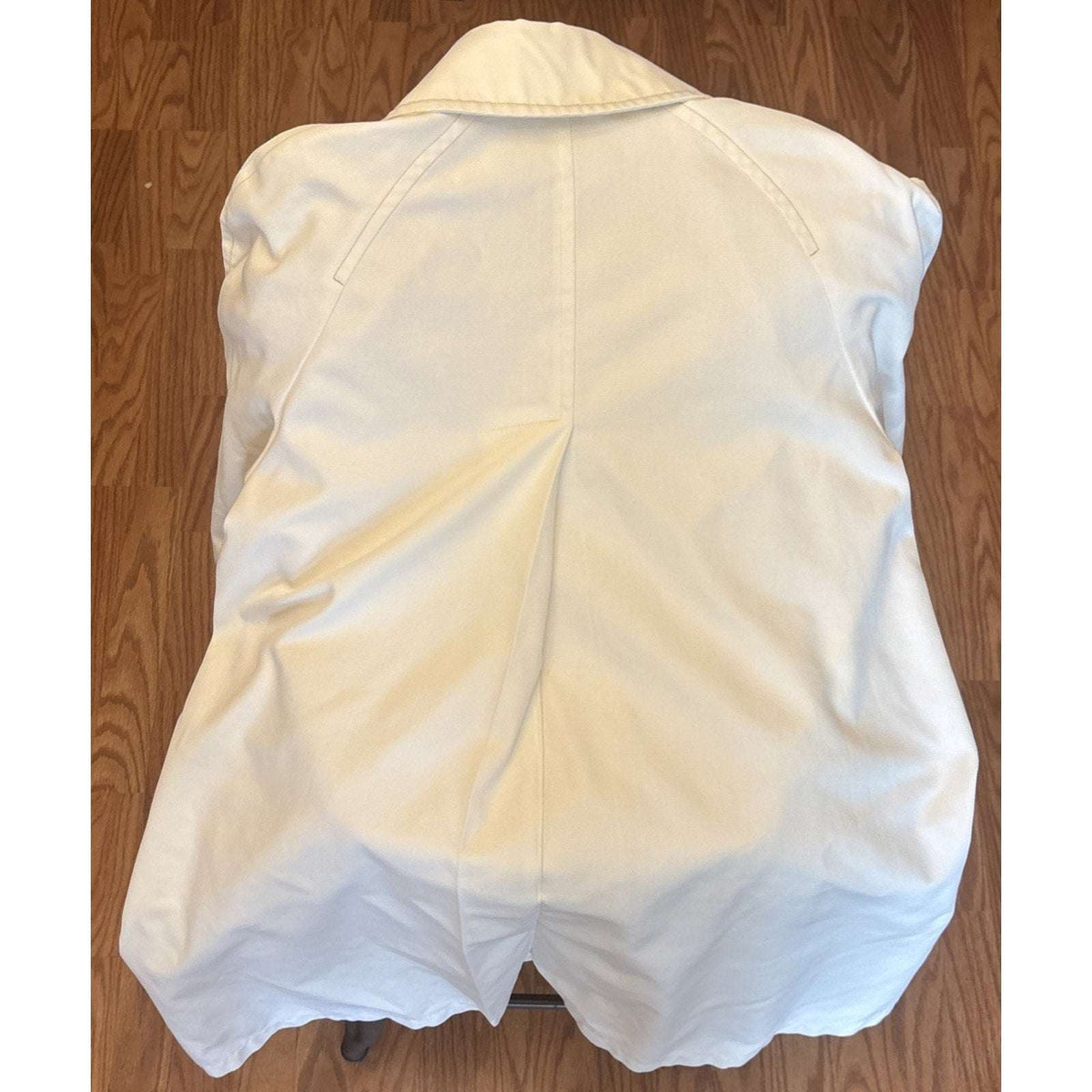 Vintage London Fog Maincoats Size 12 Winter White Trench Coat Caribe Cloth