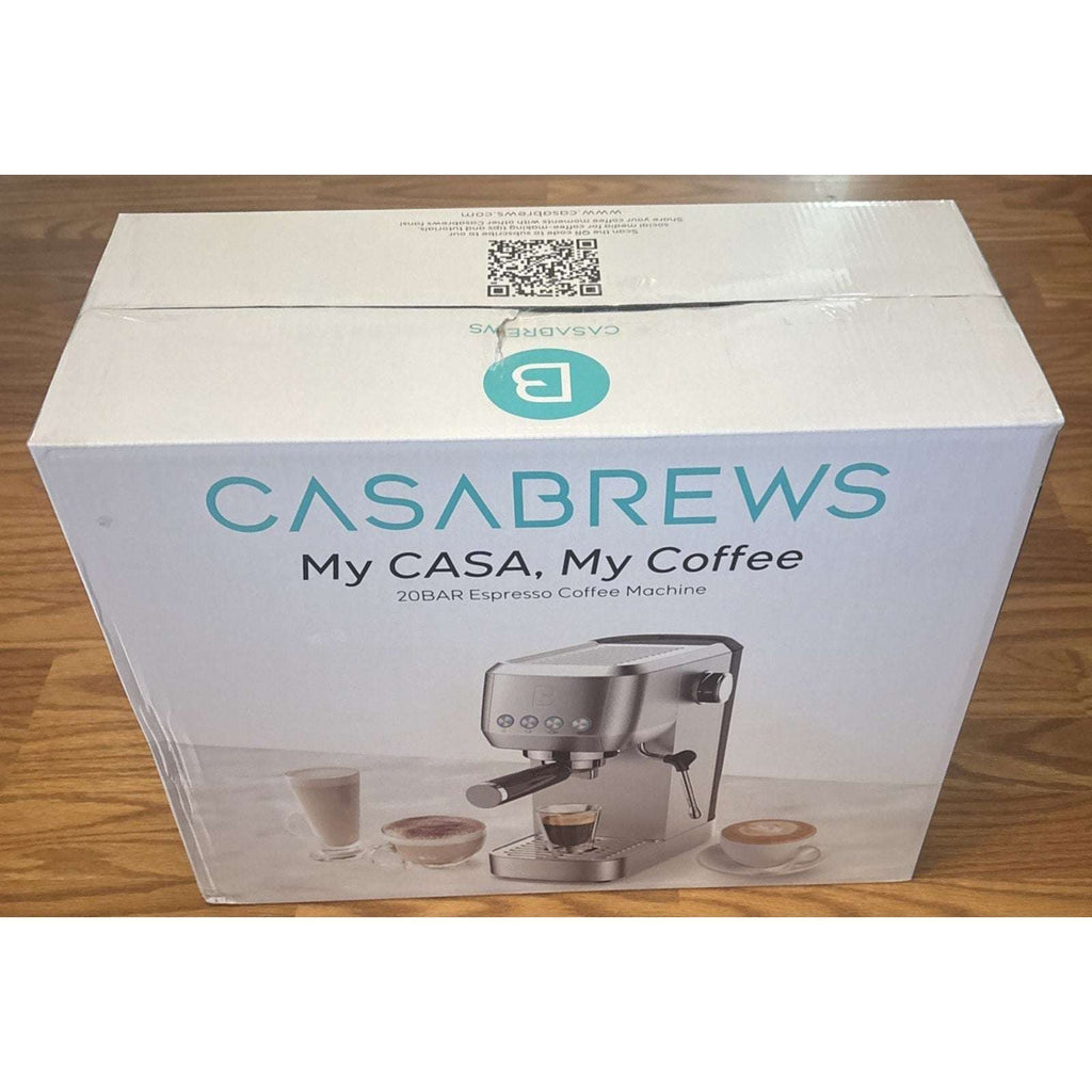 CASABREWS 3700 Essential Espresso Machine 20 Bar Stainless Steel w Steam Frother