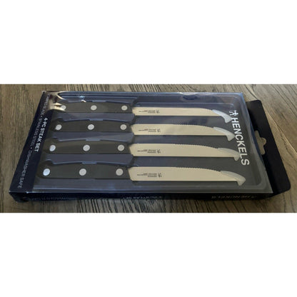 ZWILLING JA HENCKELS 13359-120 4.5" 4PC Stainless Stamped Blade STEAK KNIFE SET