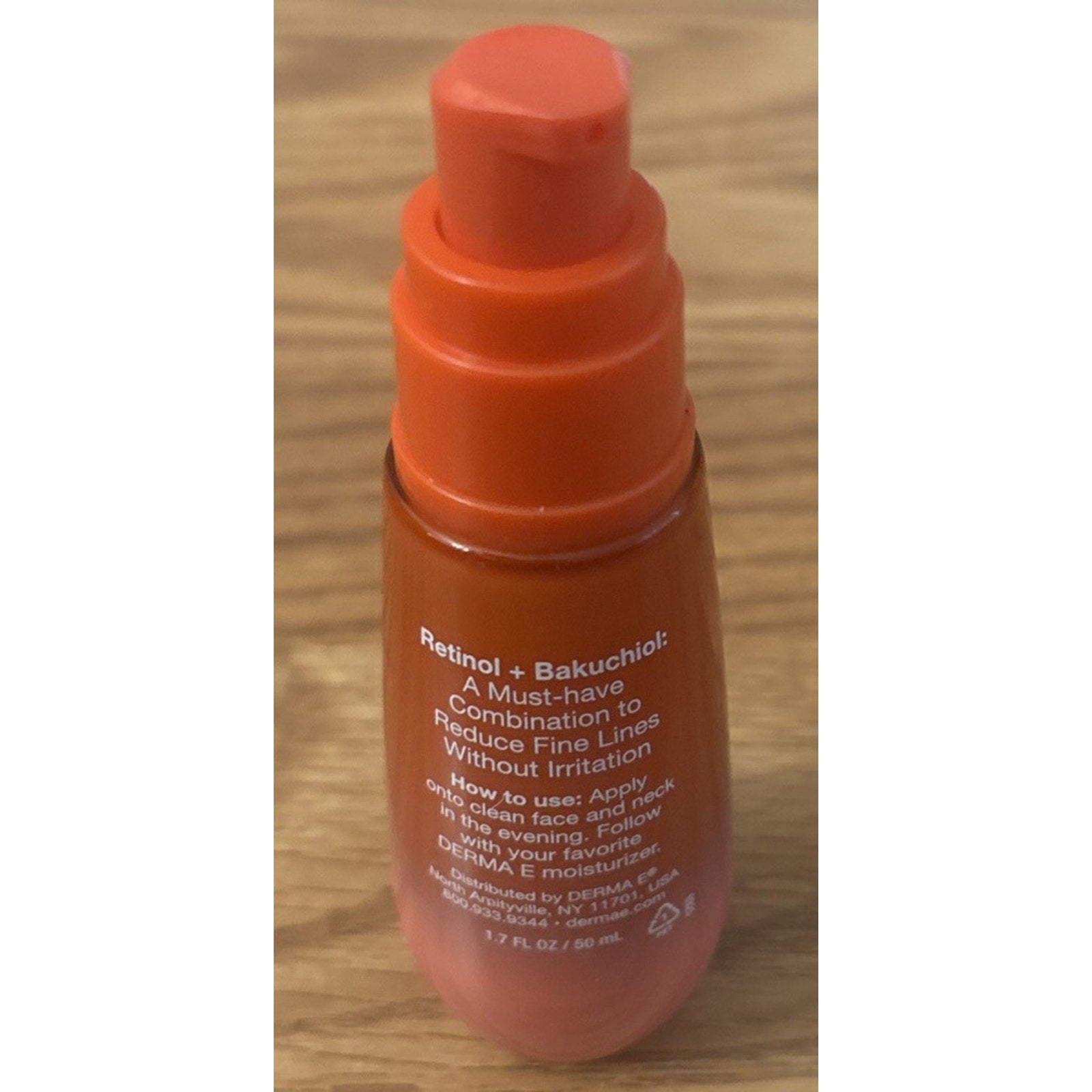 DERMA E ANTI-AGING Regenerative Serum Retinol+ Bakuchiol 1.7floz NEW Missing Cap